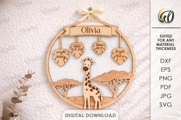 Crafting Personalized Keepsakes: The Ultimate Guide to Baby Name Signs with Birth Stats for Laser Cutting