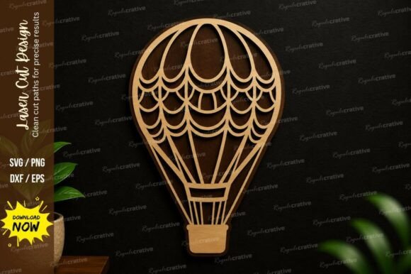 Elevate Your Designs with Hot Air Balloon SVG