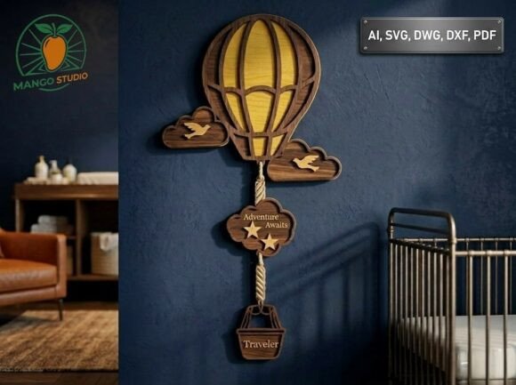 Integrating the 3D Adventure Air Balloon Laser Cut File into Your Creative Workflow