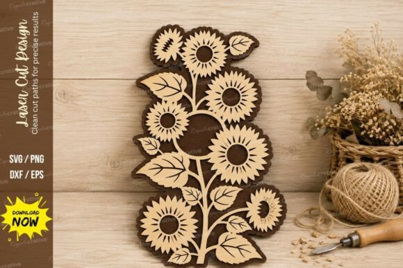 Integrating the Sunflower Floral Border Laser Cut SVG into Professional Design Workflows
