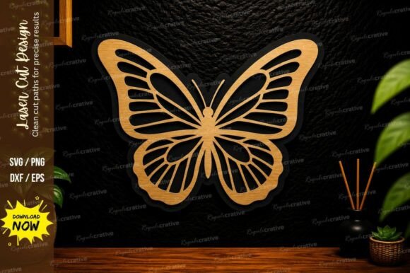 Streamlining Creative Production with a Premium Butterfly Outline Laser Cut SVG Design