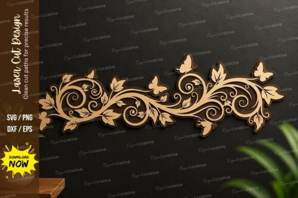 Transforming Digital Fabrication: The Strategic Value of the Decorative Butterfly Vine Laser Cut SVG