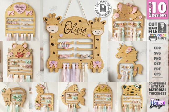 Transforming Nursery Organization with Laser Cut Baby Bow Holder Bundles