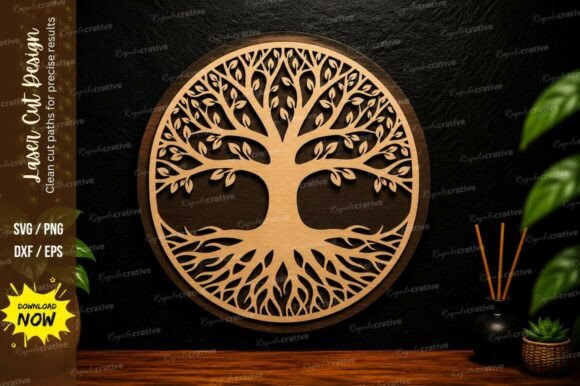 Unlocking Creative Potential with the Tree of Life Round Laser Cut SVG